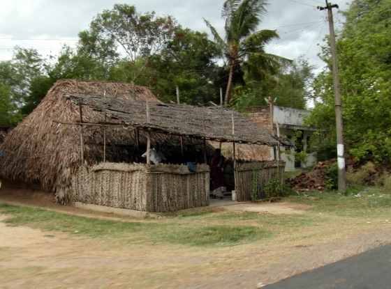 Habitat traditionnel Inde du Sud campagne