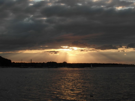 08 Danemark fjord Roskilde coucher de soleil
